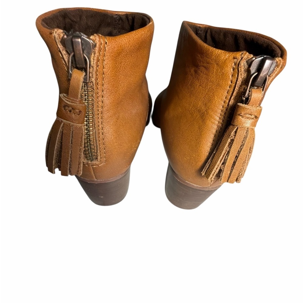 TOMS Carpe Diem Tan Brown Leather Women's Ankle Boots Sz 7.5 - Picture 9 of 13